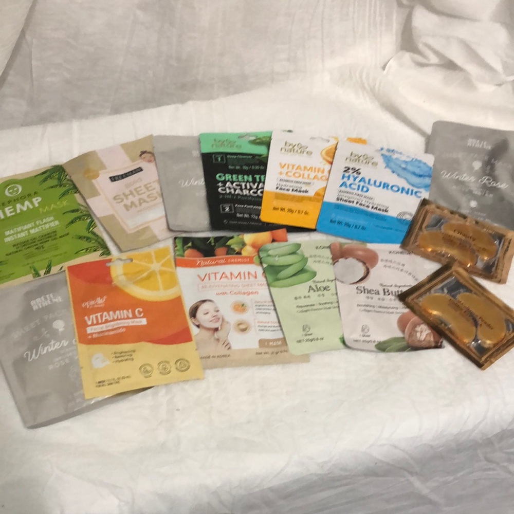 Assorted Facial Sheet Masks Packs bundle of 14